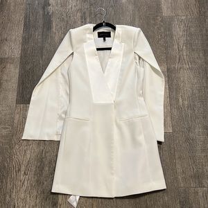 BCBG White Cape Dress